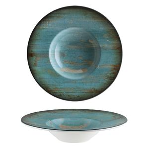 PRATO FUNDO MASSA PORCELANA Ø28CM H6CM BANQUET MADERA VERDE BONNA MDRMTBNC28CK