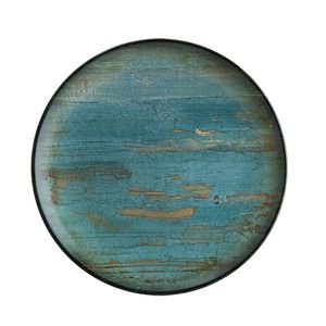 PRATO SOBREMESA PORCELANA Ø21CM H2CM GOURMET MADERA VERDE BONNA MDRMTGRM21DZ