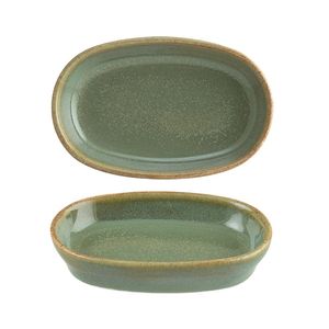 MINI BOWL OVAL PORCELANA 10X6,5CM H2CM 60ML HYGGE SAGE BONNA SAGHYG10OV