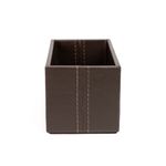PORTA-SACHE-MDF-COURO-SINTETICO-12X6-5CM-H6CM-MARROM-CX172M