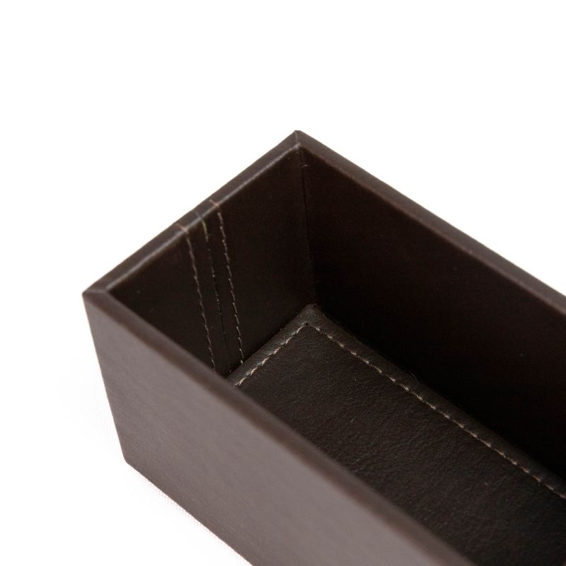 PORTA-SACHE-MDF-COURO-SINTETICO-12X6-5CM-H6CM-MARROM-CX172M