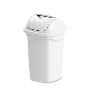 LIXEIRA PLÁSTICA BASCULANTE 30L 31X31CM H58CM ECONÔMICA 1243
