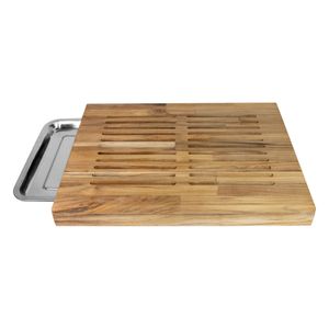 MIGALHEIRO TECA BANDEJA COLETORA INOX 48X37CM H6CM 00TK79