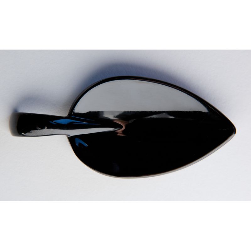MINI-COLHER-MELAMINA-FOLHA-10X4CM-H1CM-LEAF-PRETA-83888