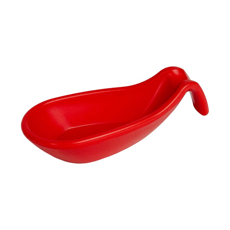 MINI-COLHER-CHINESA-POLIPROPILENO-EMBORRACHADO-10-5CM-VERMELHA-10065V
