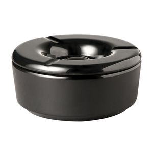CINZEIRO ANTI VENTO MELAMINA Ø11CM H5CM PRETO 83489