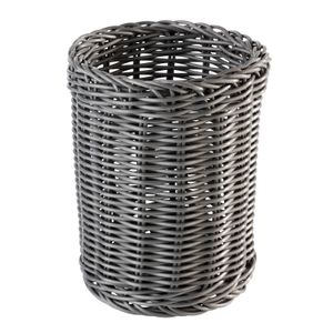 PORTA TALHERES POLYRATTAN Ø12CM H15CM GRAFITE 40013