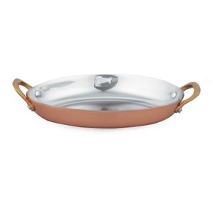 MINI CAÇAROLA OVAL INOX 17X11CM H2,5 180ML BRONZE AN901BZ