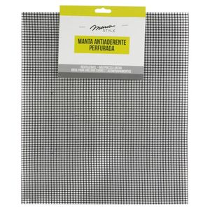 MANTA GRILL FIBRA/PTFE ANTIADERENTE FURADA 40X33CM AH20252