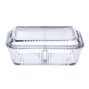 RECIPIENTE VIDRO TAMPA DIVISÓRIA 17X10CM H7CM PB-96764