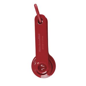 KIT 5 COLHERES MEDIDORAS PLÁSTICO VERMELHO KQG057OHERE