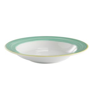 PRATO FUNDO PORCELANA Ø23CM H4CM VERDE CALYPSO PA1603703624