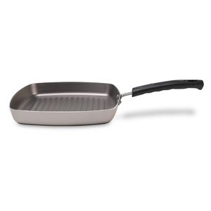 GRILL ALUMÍNIO ANTIADERENTE 24X24CM H3,5CM 1,3L CINZA SAFFRON B7200/354