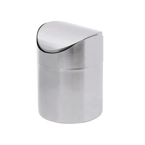 LIXEIRA PIA INOX 470ML Ø12CM H16CM ALX22098