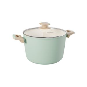 PANELA ALTA INDUÇÃO ALUMÍNIO ANTIADERENTE CERÂMICO TAMPA VIDRO Ø20CM H15CM 4,7L HERA 76134920