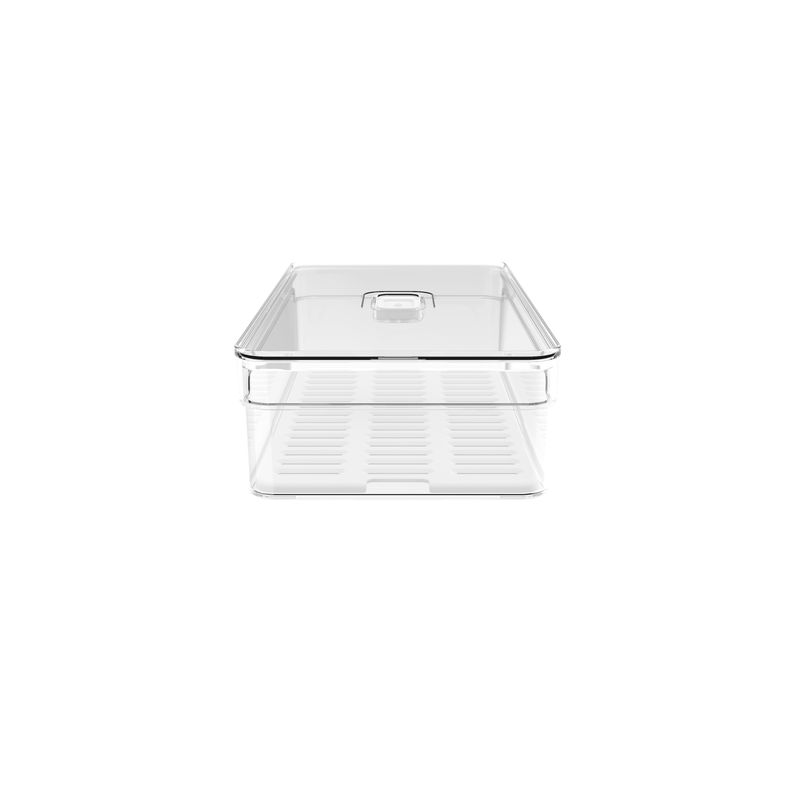 ORGANIZADOR-FRUTAS-POLIPROPILENO-EMPILHAVEL-30X15CM-H7CM-2-8L-CLEAR-FRESH-OF200NT