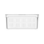 ORGANIZADOR-FRUTAS-CESTA-POLIPROPILENO-EMPILHAVEL-30X15CM-H13CM-5L-CLEAR-FRESH-OF350NT