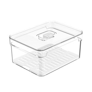 ORGANIZADOR FRUTAS POLIPROPILENO EMPILHÁVEL 20X15CM H9CM 2,2L CLEAR FRESH OF400NT