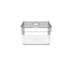 ORGANIZADOR-FRUTAS-POLIPROPILENO-EMPILHAVEL-20X15CM-H9CM-2-2L-CLEAR-FRESH-OF400NT