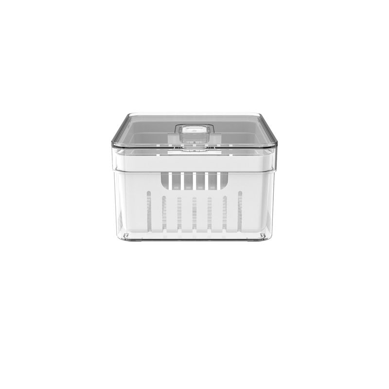 ORGANIZADOR-FRUTAS-CESTA-POLIPROPILENO-EMPILHAVEL-20X15CM-H9CM-2-2L-CLEAR-FRESH-OF450NT