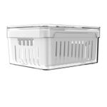 ORGANIZADOR-FRUTAS-CESTA-POLIPROPILENO-EMPILHAVEL-20X15CM-H9CM-2-2L-CLEAR-FRESH-OF450NT