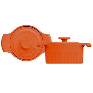COCOTTE PORCELANA REFRATÁRIA 210ML Ø10CM H7CM LARANJA 8877810-3800