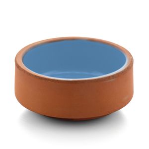 MINI BOWL CERÂMICA REFRATÁRIA Ø8CM H3,5CM 80ML ESMALTE INTERIOR AZUL CAMLICA