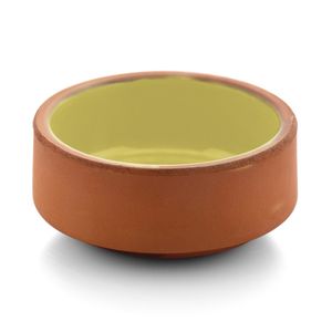 MINI BOWL CERÂMICA REFRATÁRIA Ø8CM H3CM 80ML ESMALTE INTERIOR MOSTARDA CAMLICA