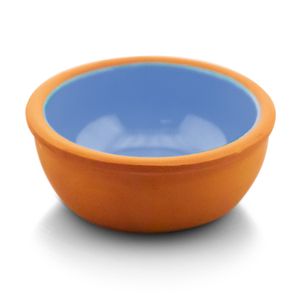 MINI BOWL CERÂMICA REFRATÁRIA Ø10CM H4CM 150ML ESMALTE INTERIOR AZUL HEYBELI 10410004-99BL