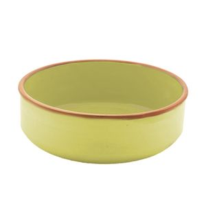 BOWL CERÂMICA REFRATÁRIA Ø15CM H7,5CM 1L ESMALTE MOSTARDA INEGOL 11610116-99YM