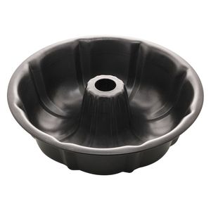 FORMA BOLO AÇO CARBONO FURO ANTIADERENTE Ø24CM H6CM 1862