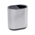 PORTA-FACAS-INOX-ABS-18X11-5CM-H19-5CM-CINZA-AJ22197