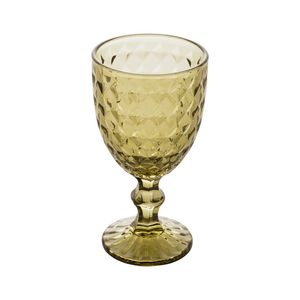 JOGO 6 TAÇAS ÁGUA VIDRO 345ML Ø9CM H17CM VERDE ROMAN R28786