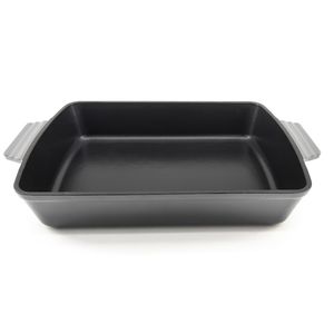 ASSADEIRA FERRO FUNDIDO 33,5X23CM H6,5CM 4L CINZA SAUTÉ B57502/154
