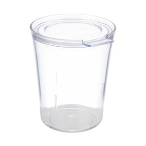 COPO PLÁSTICO SAN EMPILHÁVEL TAMPA 250ML Ø8CM H10CM 10506